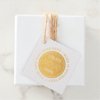 Create Your Own - Personalized, branded / Custom Foil Favor Tags