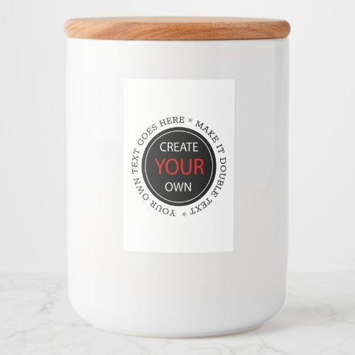 Create Your Own _ Personalized branded  Custom Food Label