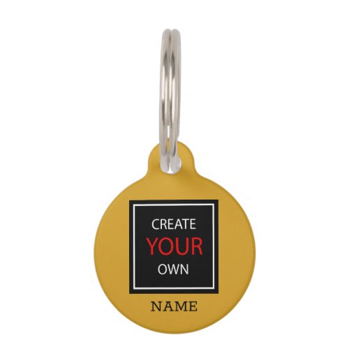Create Your Own _ Personalized branded  Custom Pet ID Tag