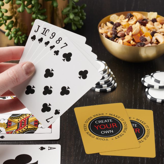 Create Your Own - Personalized, branded / Custom Poker Cards (In Situ)