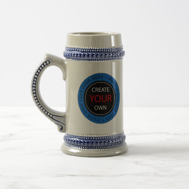 Create Your Own - Personalized, branded / Photo Beer Stein (Left)