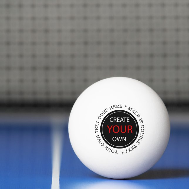 Create Your Own - Personalized, branded / Photo Ping Pong Ball (Net)