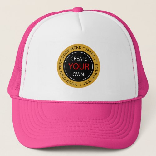 Create Your Own _ Personalized branded  Photo Trucker Hat
