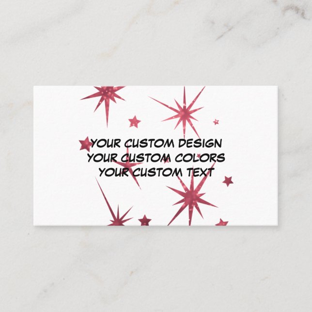 Create Your Own Personalized Business Card (Front)