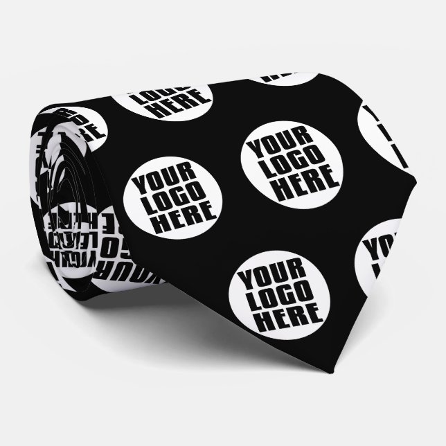 Create Your Own Personalized Business Logo Neck Tie (Rolled)
