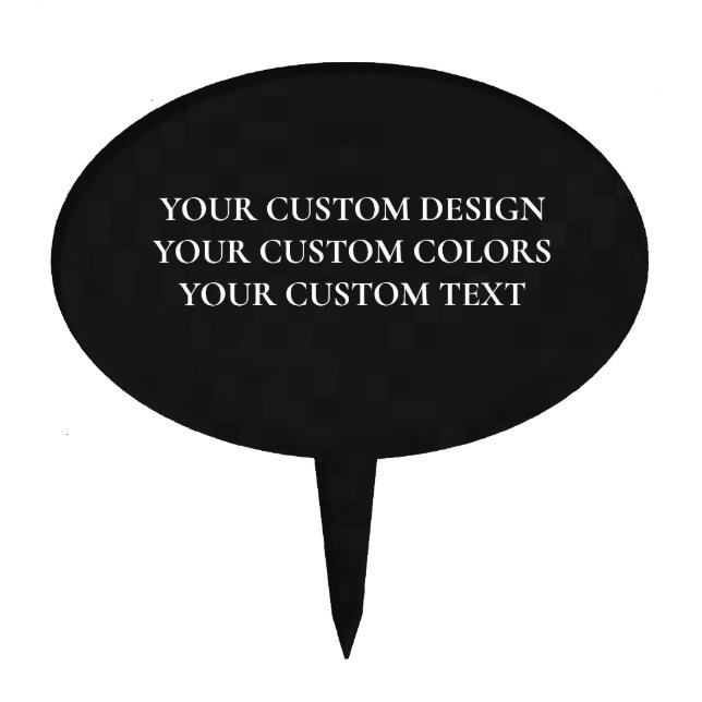 Create Your Own Personalized Cake Topper (Front)