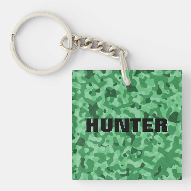 Create Your Own Personalized Camouflage Pattern Keychain (Front)