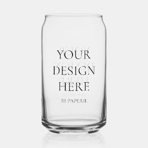Create Your Own Personalized Can Glass