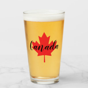 Create Your Own Personalized Canada Red Maple Leaf Glass