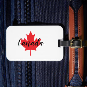 Create Your Own Personalized Canada Red Maple Leaf Luggage Tag