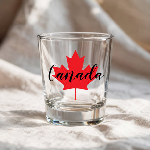 Create Your Own Personalized Canada Red Maple Leaf Shot Glass