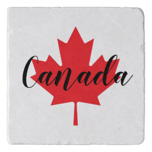Create Your Own Personalized Canada Red Maple Leaf Trivet