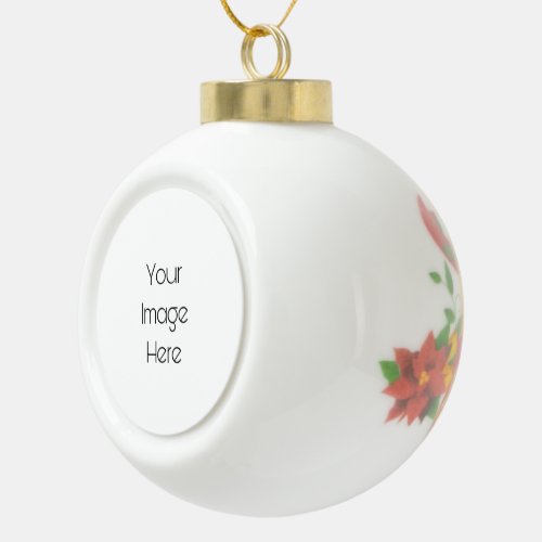 Create Your Own Personalized Ceramic Ball Christmas Ornament