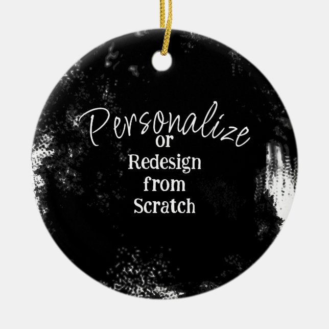 Create Your Own Personalized Ceramic Ornament (Front)