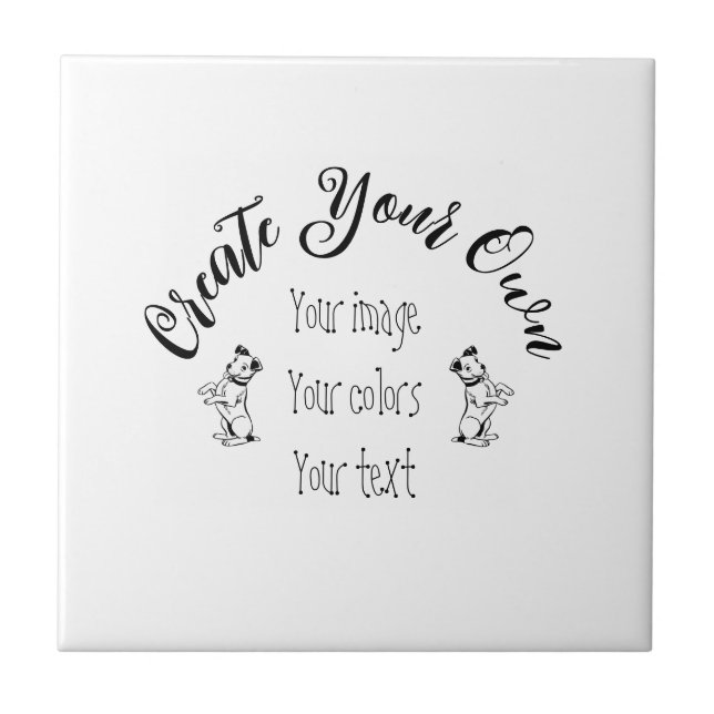 Create Your Own Personalized Ceramic Tile (Front)