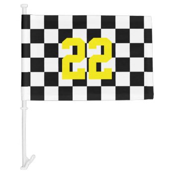 Create Your Own Personalized Checkered Car Flag by Ricaso_Designs at Zazzle