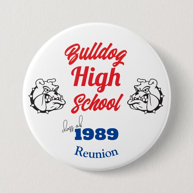 Create Your Own Personalized Class Reunion Button (Front)