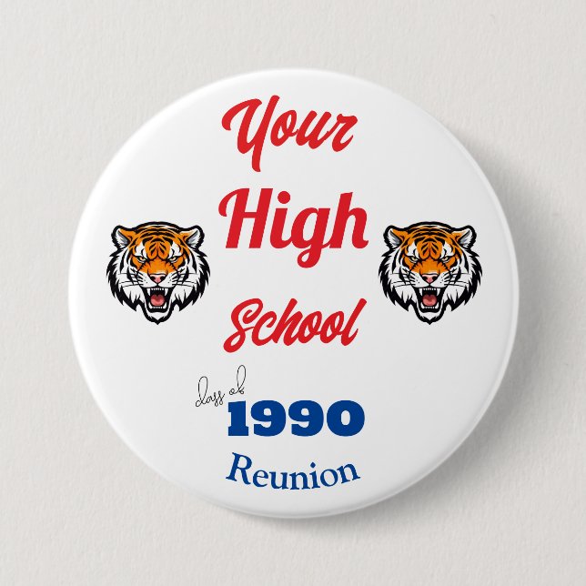 Create Your Own Personalized Class Reunion Button (Front)