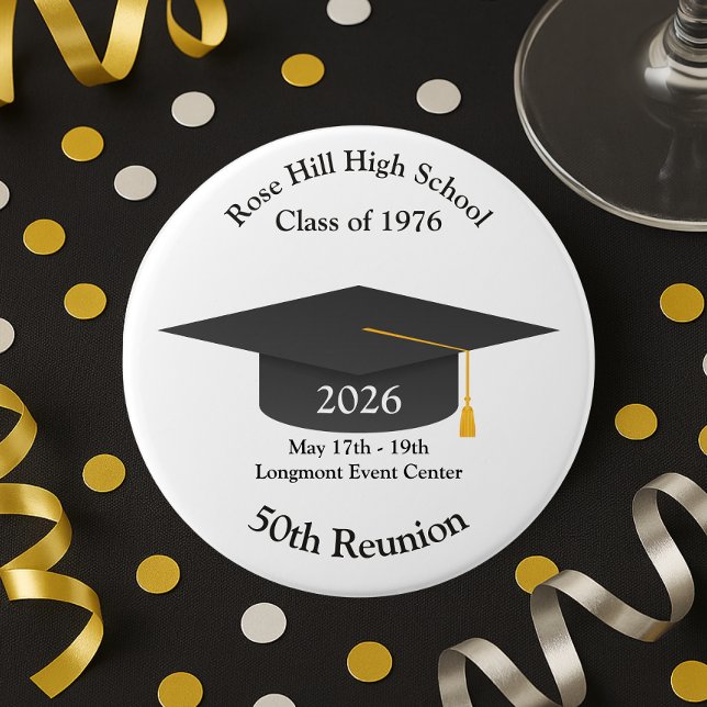 Create Your Own Personalized Class Reunion Button (Creator Uploaded)