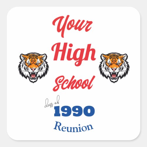 Create Your Own Personalized Class Reunion Sticker