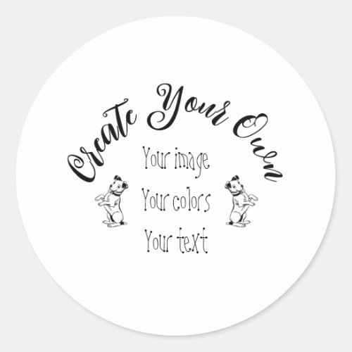 Create Your Own Personalized Classic Round Sticker