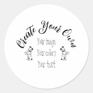 Create Your Own Personalized Classic Round Sticker