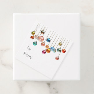 Create Your Own Personalized Colorful Ornaments Favor Tags