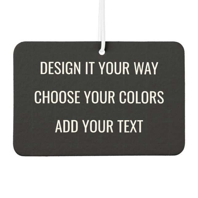 Create Your Own Personalized Custom Branding Air Freshener (Front)