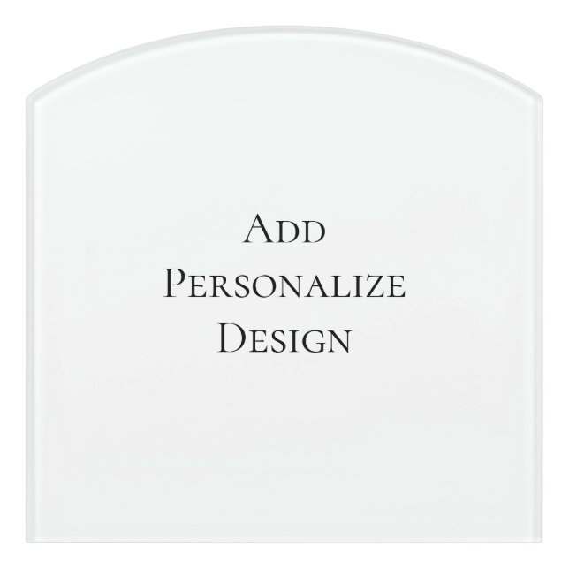 Create Your Own Personalized Custom  Door Sign (Contour Front)
