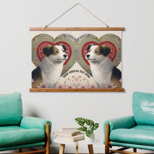 Create Your Own Personalized Custom Pet Photo Text Hanging Tapestry