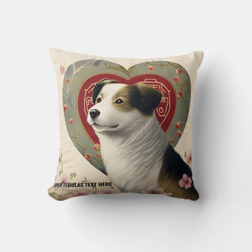 Create Your Own Personalized Custom Pet Photo Text Throw Pillow