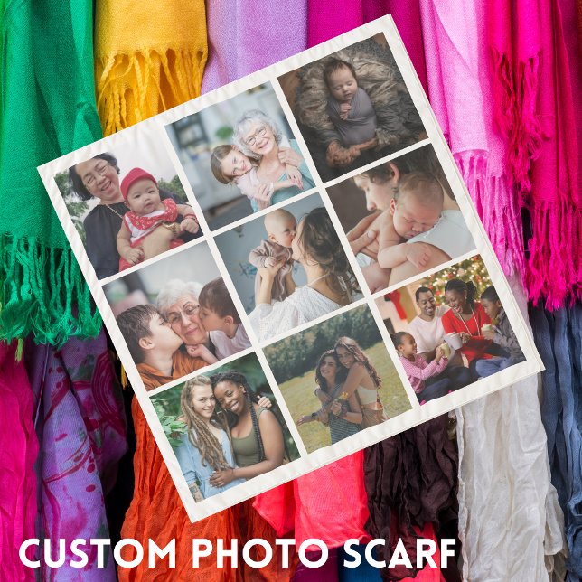 create your own personalized custom photo collage scarf (Creator Uploaded)