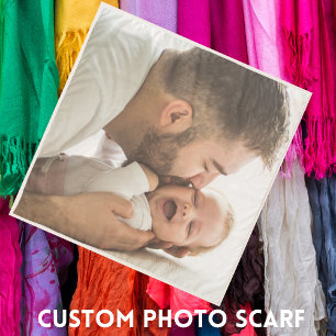 create your own personalized custom photo scarf