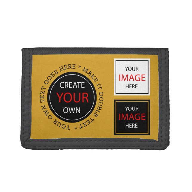 Create Your Own - Personalized / Custom Photo Trifold Wallet (Front)