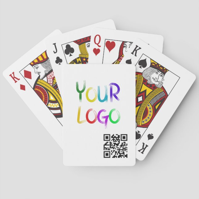 Create Your Own Personalized Custom QR Code Poker Cards (Back)