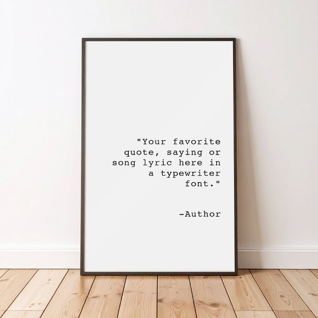 Create Your Own Personalized Custom Quote Poster (Creator Uploaded)