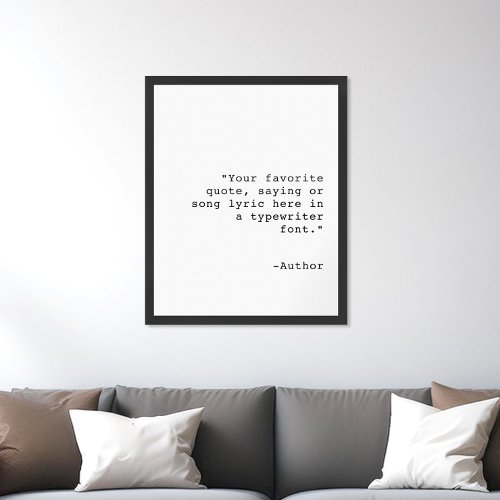 Create Your Own Personalized Custom Quote Poster