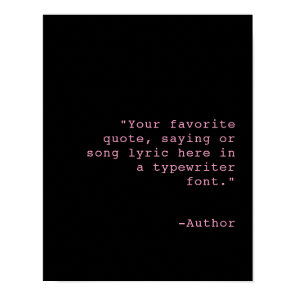 Create Your Own Personalized Custom Quote Poster