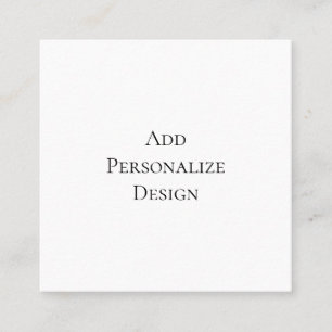 Create Your Own Personalized Custom Square Business Card