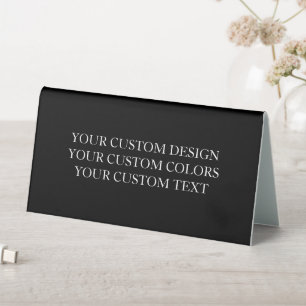 Create Your Own Personalized Custom Table Tent