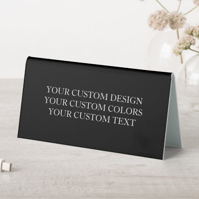 Create Your Own Personalized Custom Table Tent (In SItu (Table))