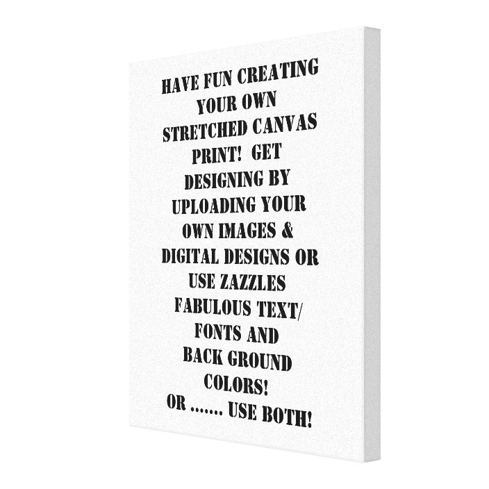 Create Your Own Personalized Customized Canvas Print | Zazzle.com