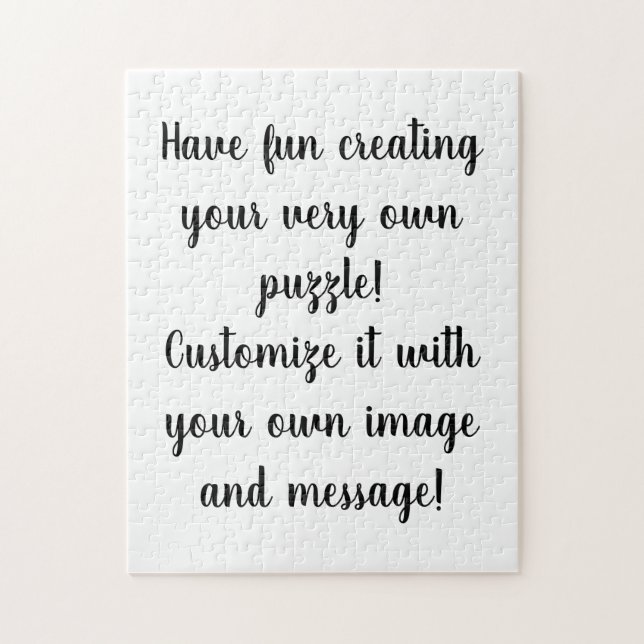 Create Your Own Personalized Customized  Jigsaw Puzzle (Vertical)