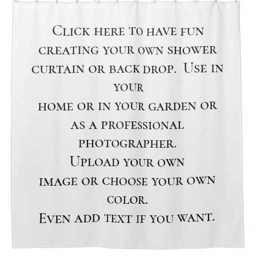 Create Your Own Personalized Customized Shower Curtain | Zazzle