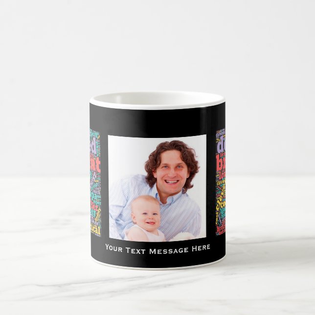 Create Your Own Personalized Dad Photo Father Day Coffee Mug (Center)