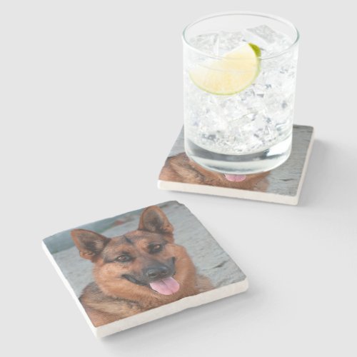 Create Your Own Personalized Dog Photo Stone Coaster