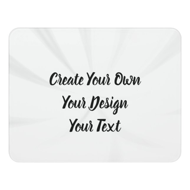 Create Your Own Personalized Door Sign (Contemporary Front)