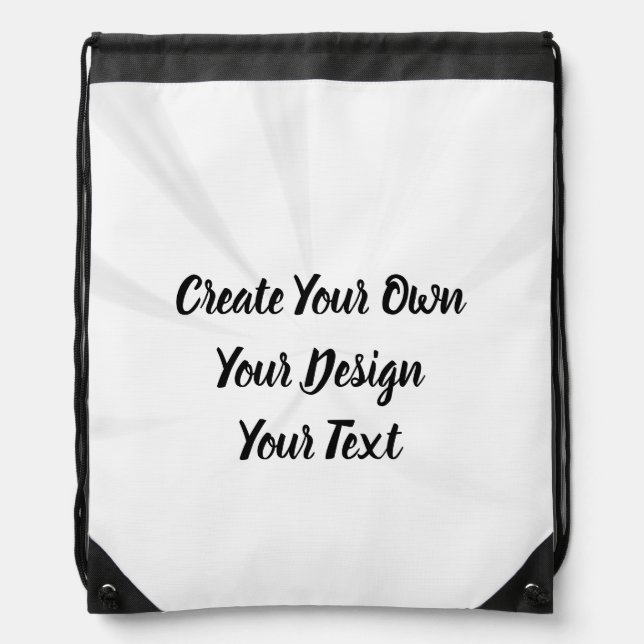 Create Your Own Personalized Drawstring Bag (Front)