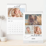 Create Your Own Personalized Family Friends Photo Calendar<br><div class="desc">Create your own personalized photo calendar for the new year,  with this decorative calligraphy script style template. Easily add a personal touch to this unique piece with your custom family and friends photos.</div>