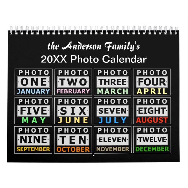 Create Your Own Personalized Family Photo 2025 Calendar (Cover)